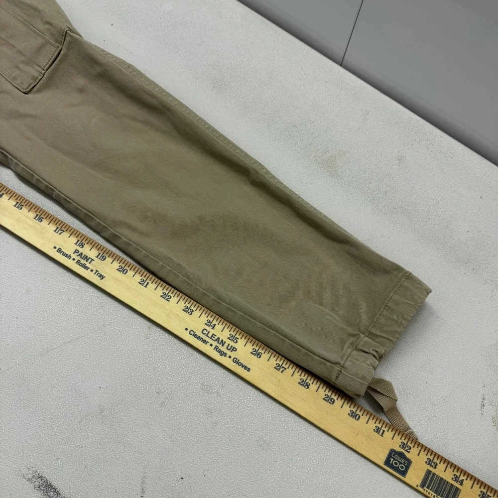 Banana Republic Traveler Cargo Pants Mens 30R Khaki Tan Tapered Stretch Utility